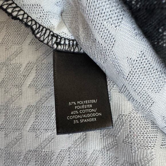 Ann Taylor top.  Women’s size XL.  Black and grey houndstooth peplum top. - Picture 6 of 7